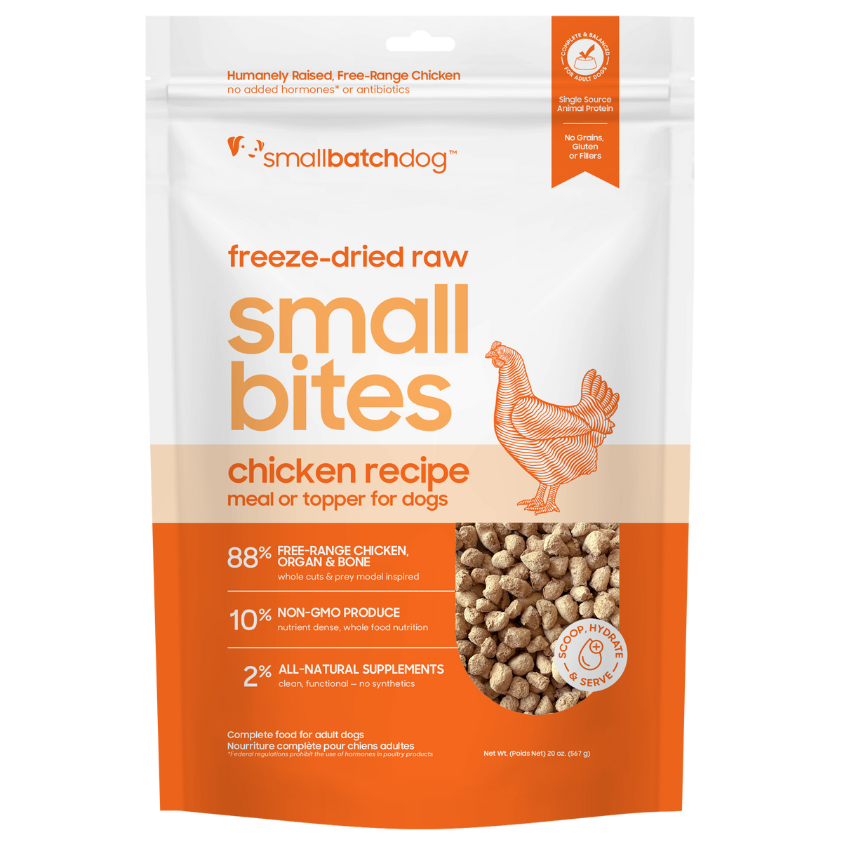 Freeze-Dried Raw Chicken Small Bites
