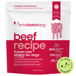 Frozen Raw Beef Sliders for Dogs