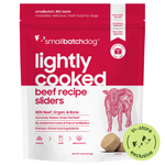 Lightly Cooked Beef Sliders for Dogs