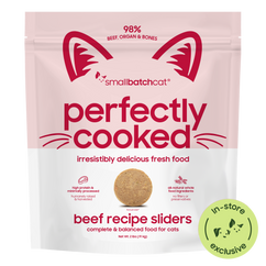 Perfectly Cooked Beef Sliders for Cats - Cat Food