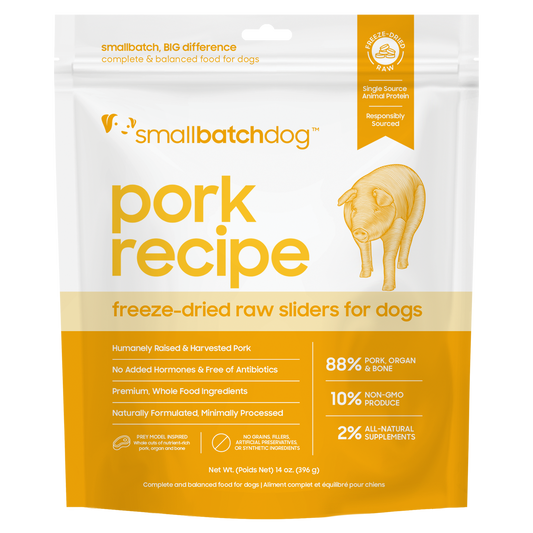 Freeze-Dried Raw Pork Sliders - Dog Food
