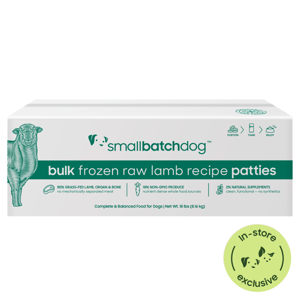 Frozen Raw Lamb Patties for Dogs