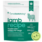 Frozen Raw Lamb Sliders for Dogs