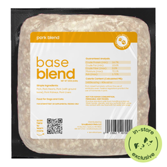 Smallbatch pork base blend package on a white background. In-store exclusive.