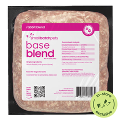 Frozen Raw Rabbit Base Blend - Dog Food