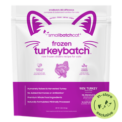 Frozen Raw Turkey Sliders for Cats - Cat Food