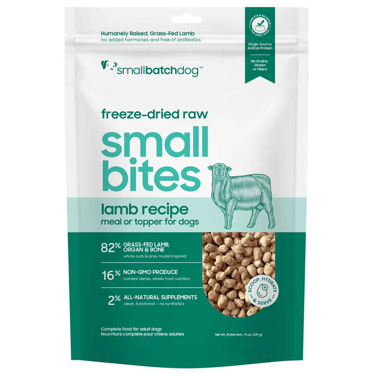Freeze-Dried Raw Lamb Small Bites