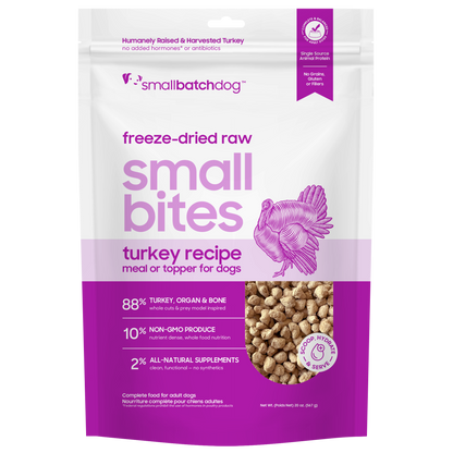 Freeze-Dried Raw Turkey Small Bites