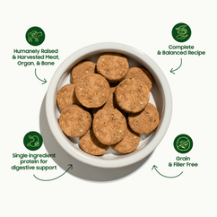 Freeze-Dried Raw Beef Sliders - Dog Food