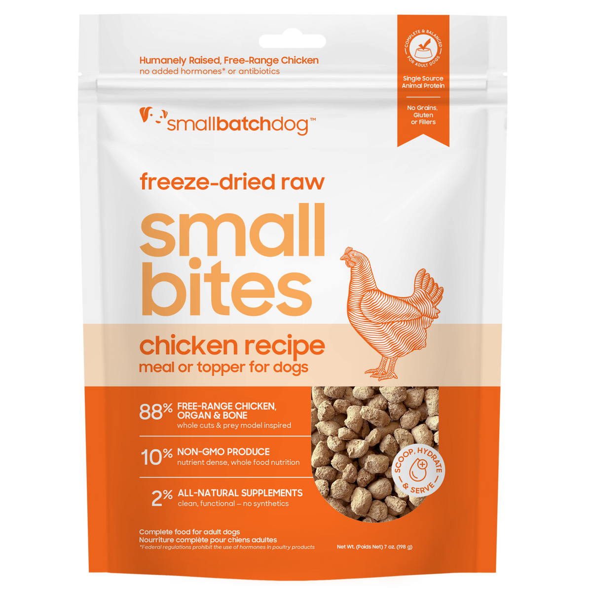 Freeze-Dried Raw Chicken Small Bites