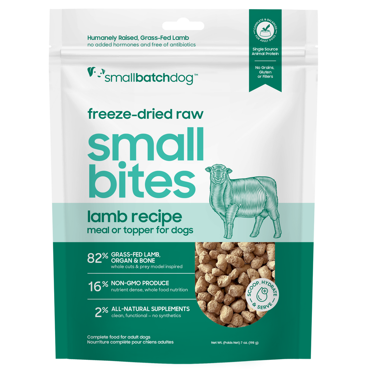 Freeze-Dried Raw Lamb Small Bites
