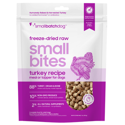 Freeze-Dried Raw Turkey Small Bites