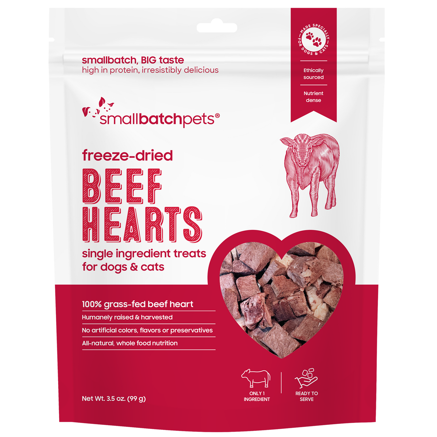 Freeze-Dried Beef Heart Treats - Treats