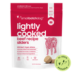 Lightly Cooked Beef Sliders for Dogs