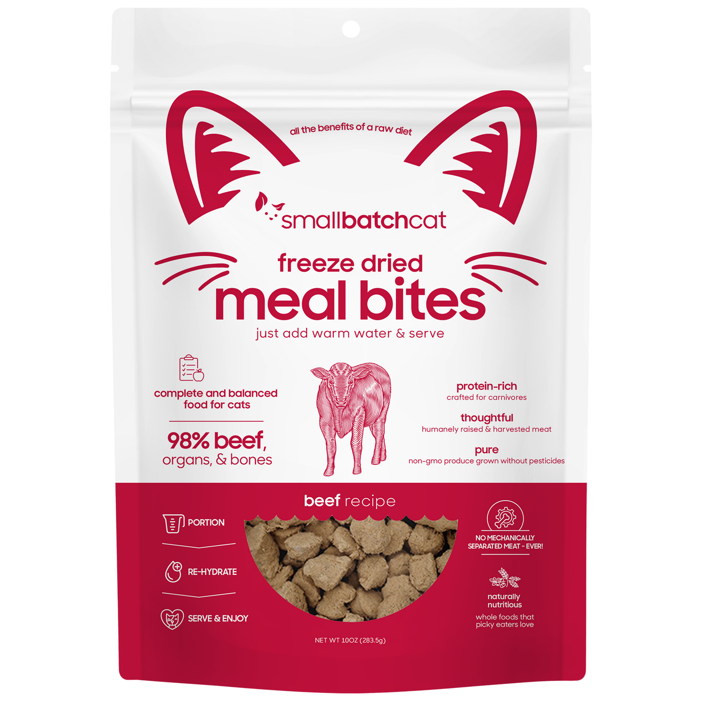 Freeze-Dried Beef Meal Bites Cat - Cat Food