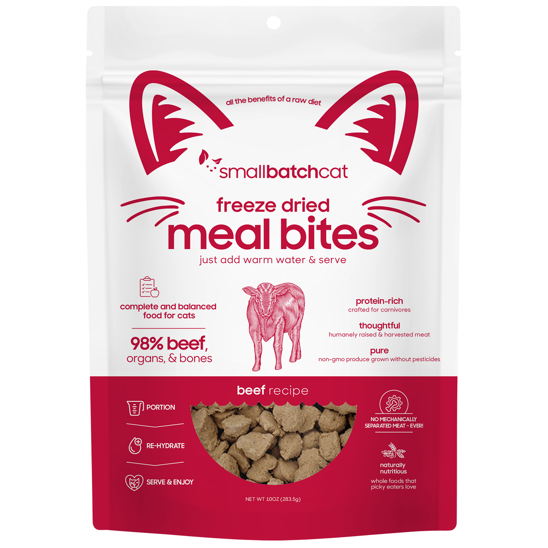 Freeze-Dried Beef Meal Bites Cat - Cat Food