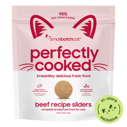 Perfectly Cooked Beef Sliders for Cats - Cat Food