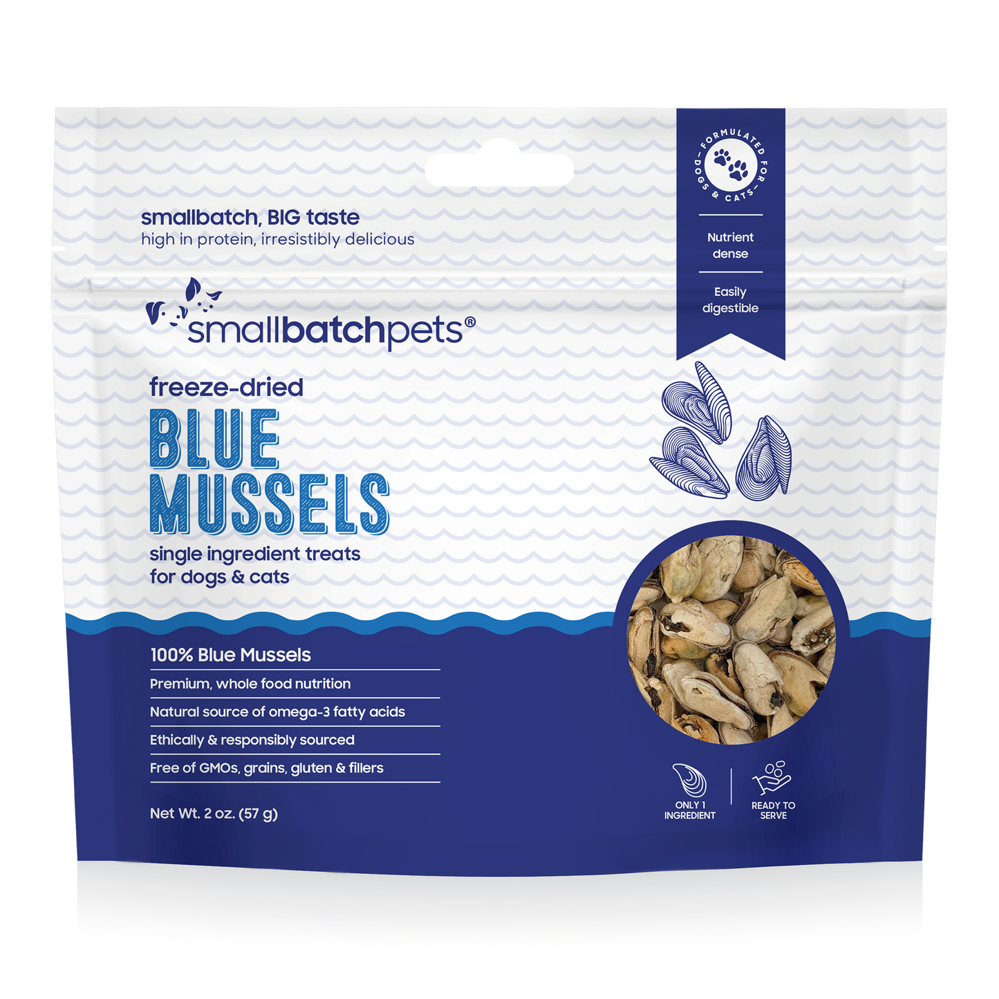Freeze-Dried Blue Mussel Treats - Treats