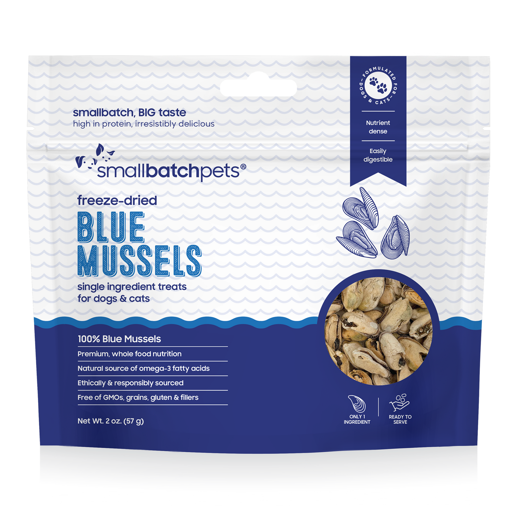 Freeze-Dried Blue Mussel Treats - Treats