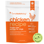 Frozen Raw Chicken Patties for Dogs