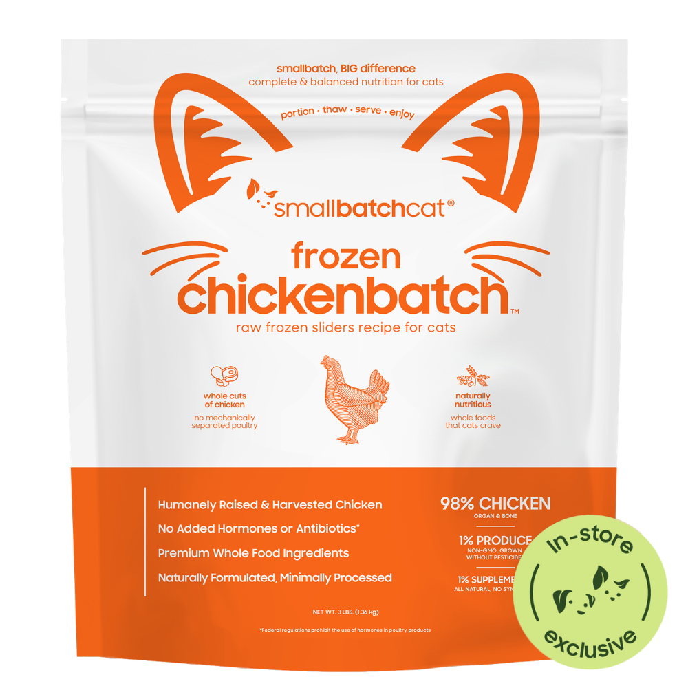 Frozen Raw Chicken Sliders for Cats - 3 lb - Cat Food