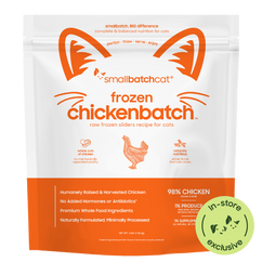 Frozen Raw Chicken Sliders for Cats - 3 lb - Cat Food