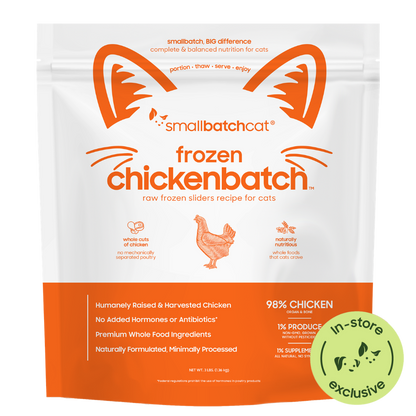 Frozen Raw Chicken Sliders for Cats - 3 lb - Cat Food