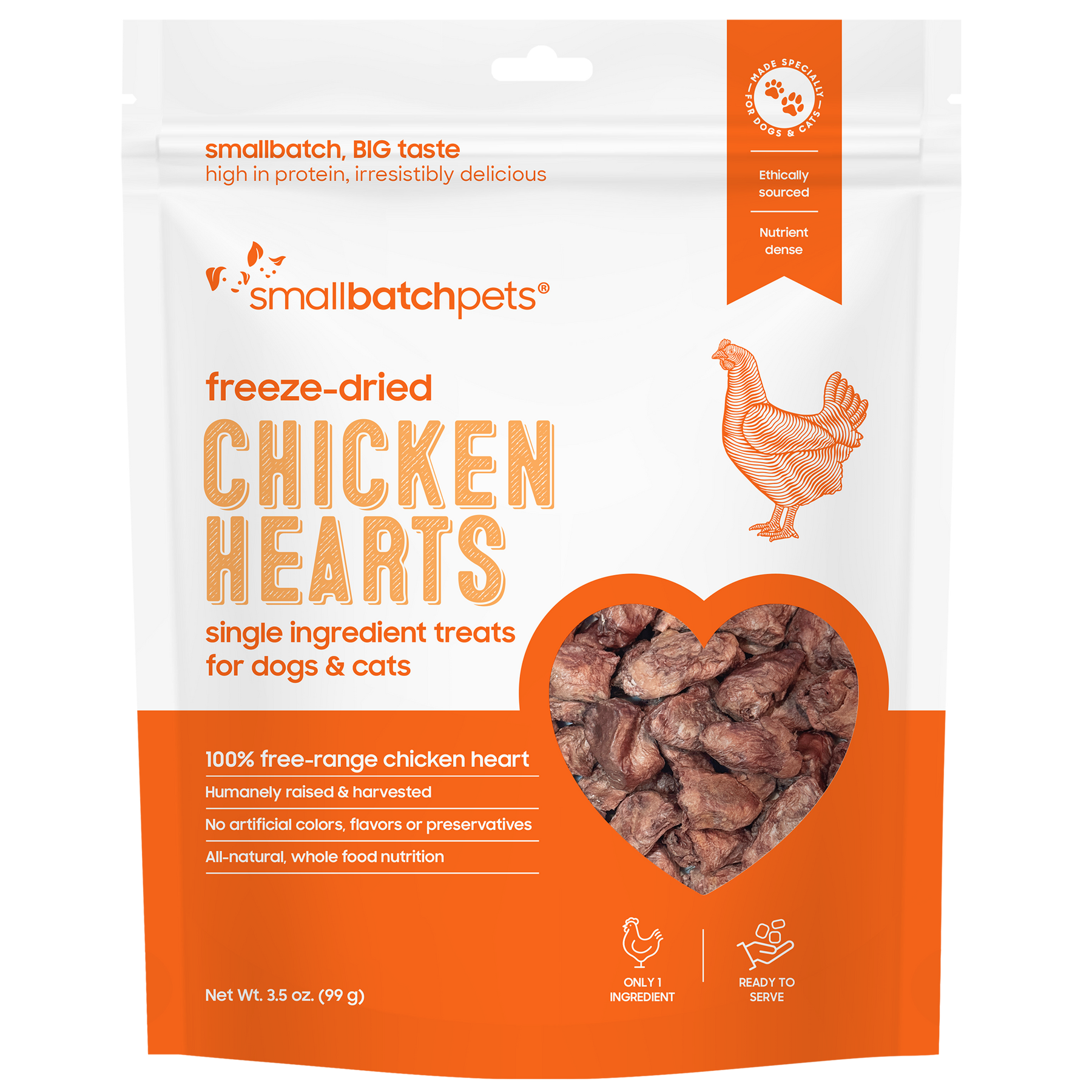 Freeze-Dried Chicken Heart Treats - Treats