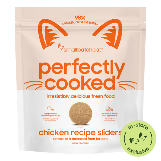 Perfectly Cooked Chicken Sliders for Cats - Cat Food
