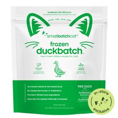 Frozen Raw Duck Sliders for Cats - Cat Food