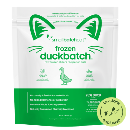 Frozen Raw Duck Sliders for Cats - Cat Food