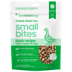 Freeze-Dried Raw Duck Small Bites - Dog Food