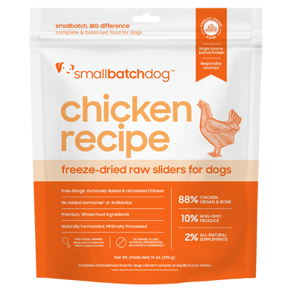 Freeze-Dried Raw Chicken Sliders