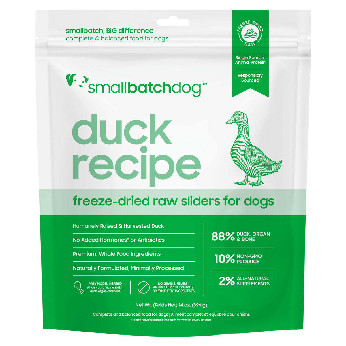Freeze-Dried Raw Duck Sliders
