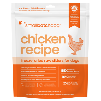 Freeze-Dried Raw Chicken Sliders