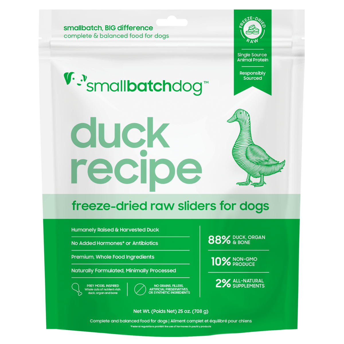 Freeze-Dried Raw Duck Sliders