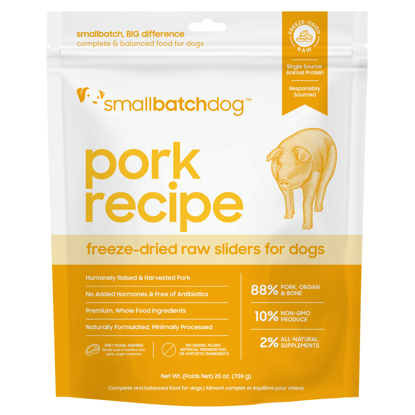 Freeze-Dried Raw Pork Sliders