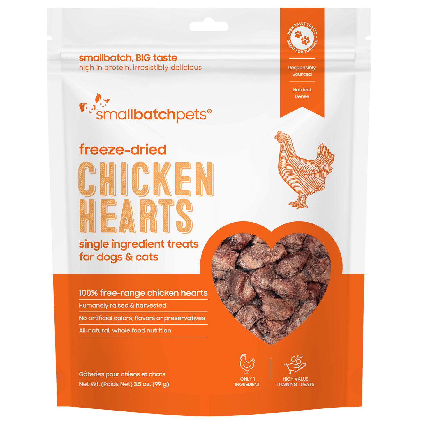 Freeze-Dried Chicken Heart Treats