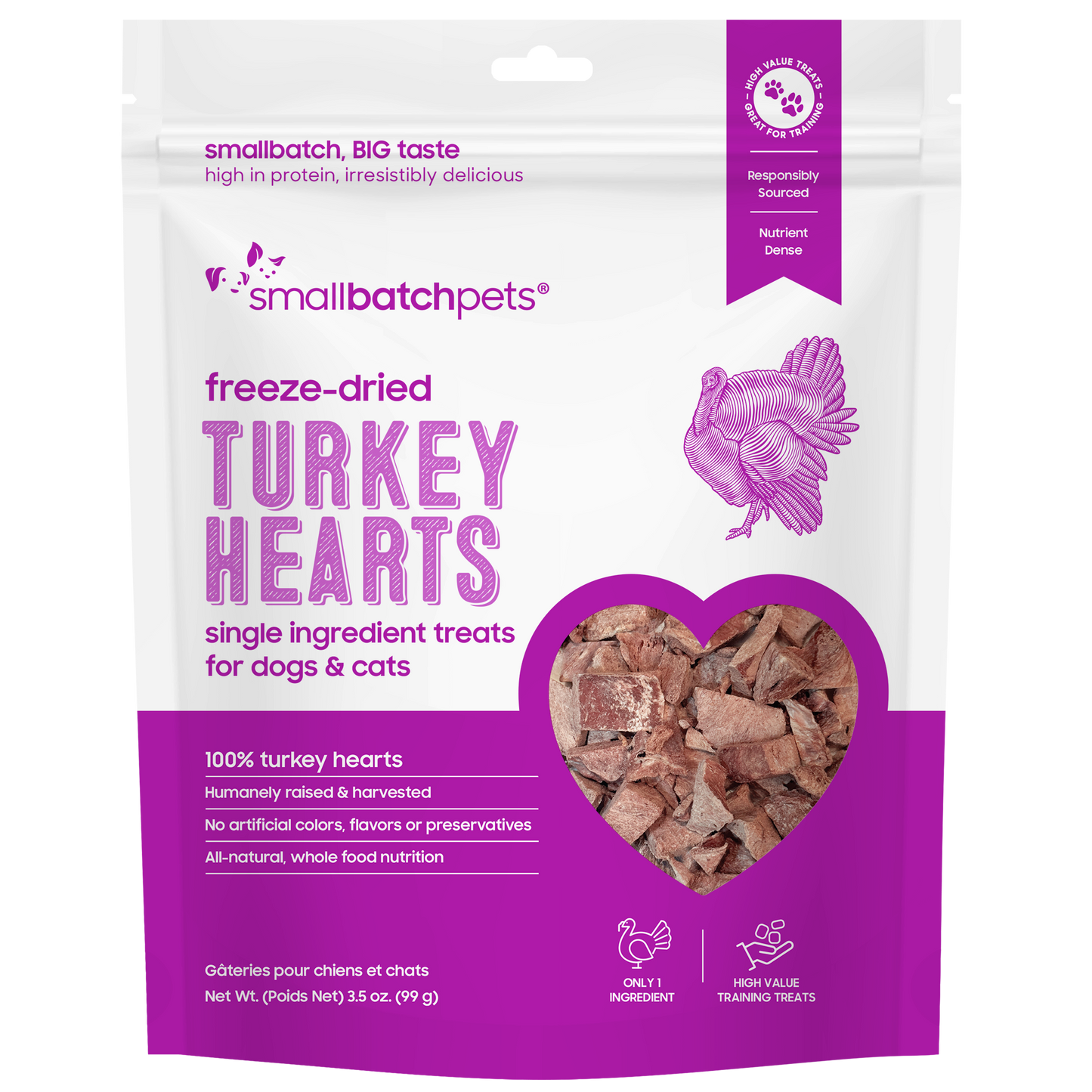 Freeze-Dried Turkey Heart Treats