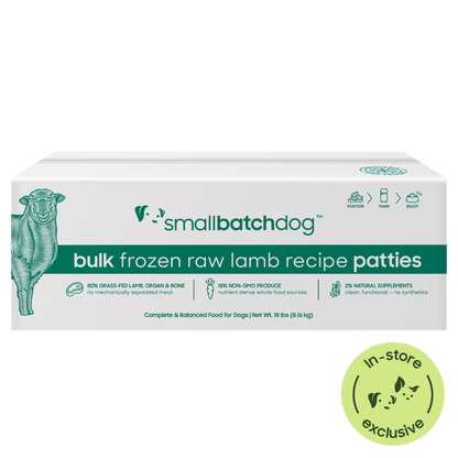 Frozen Raw Lamb Patties for Dogs