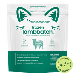Frozen Raw Lamb Sliders for Cats - Cat Food
