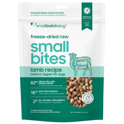 Freeze-Dried Raw Lamb Small Bites - 19 oz - Dog Food