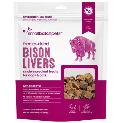 Freeze-Dried Bison Liver Treats