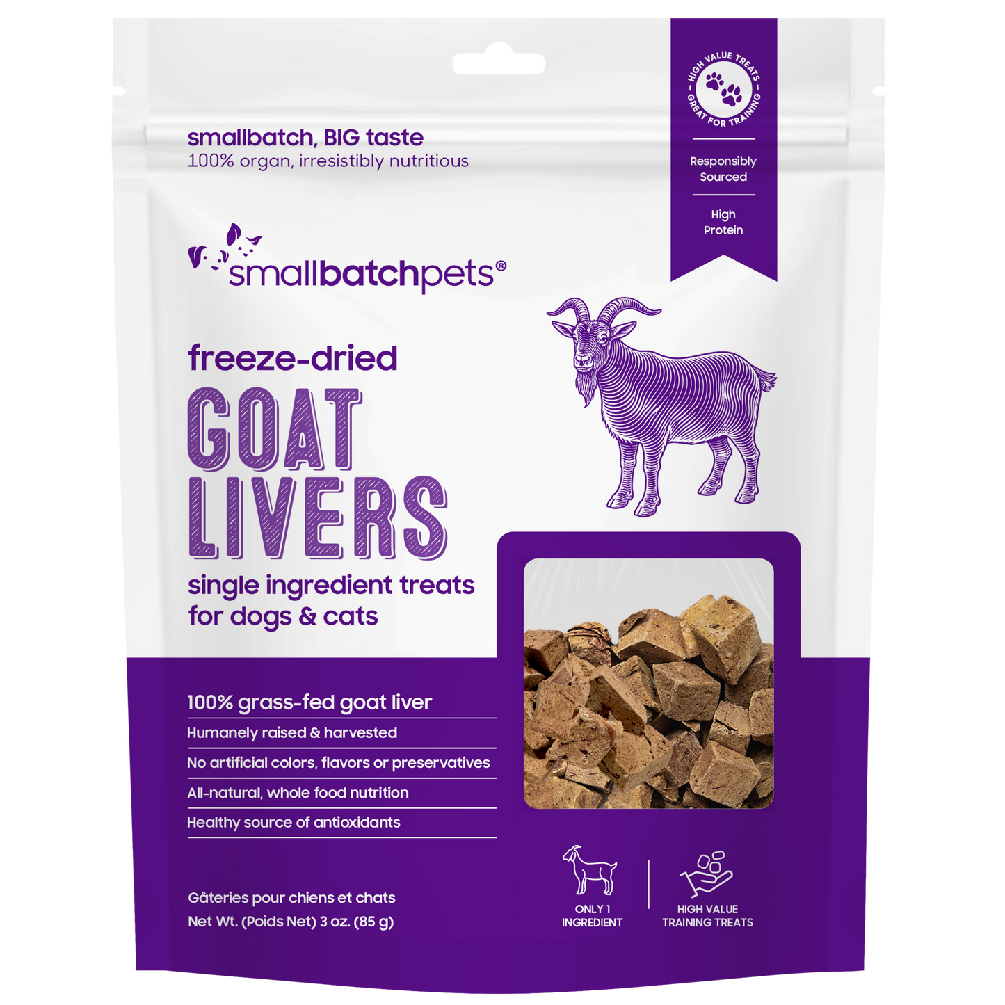 Freeze-Dried Goat Liver Treats
