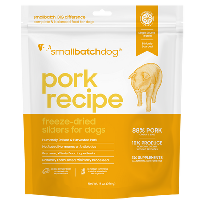 Freeze-Dried Raw Pork Sliders - Dog Food