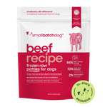 Frozen Raw Beef Patties for Dogs