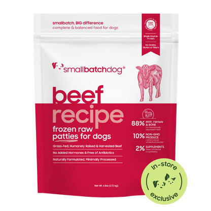 Frozen Raw Beef Patties for Dogs - Dog Food