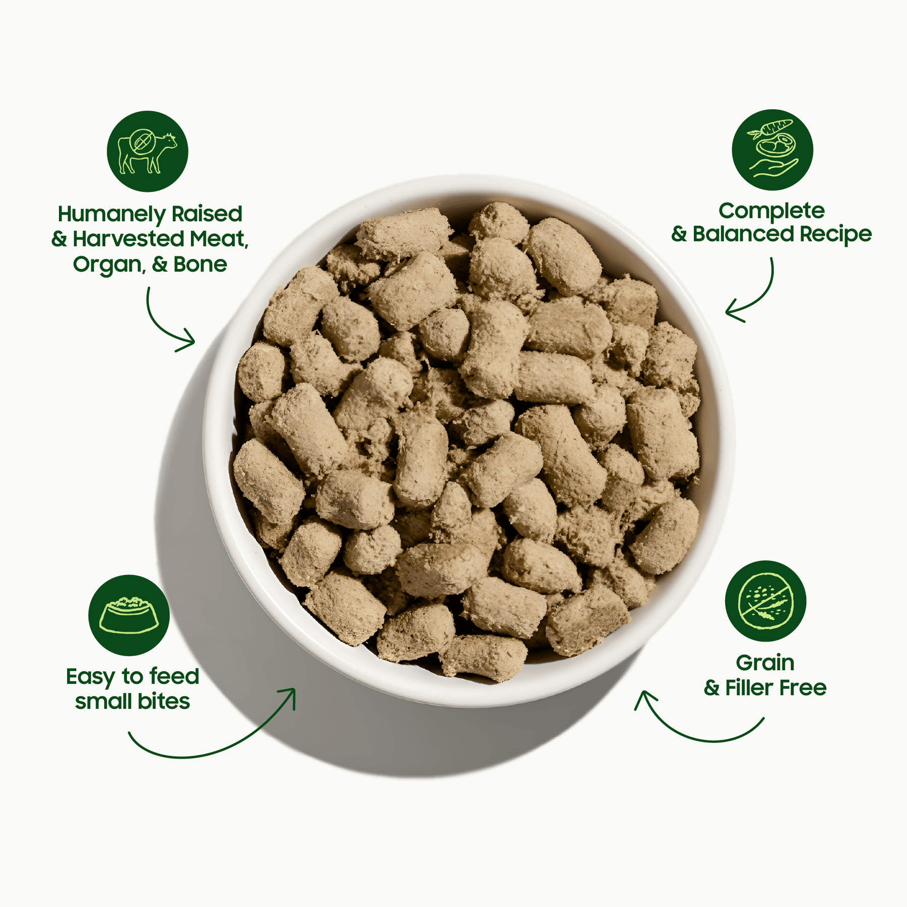 Freeze-Dried Raw Beef Small Bites - Dog Food & Meal Topper