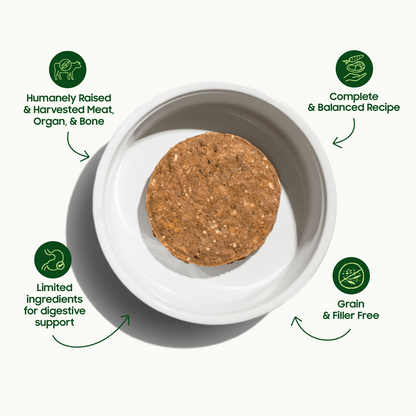 Frozen Raw Chicken Patties for Dogs - Dog Food