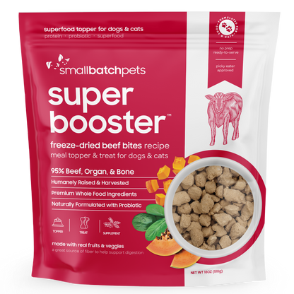 Freeze-Dried Beef Super Boosters - 18 oz - Meal Topper & Treat